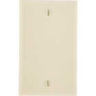 Leviton 1-Gang Standard Thermoset Blank Wall Plate, Ivory Image 1