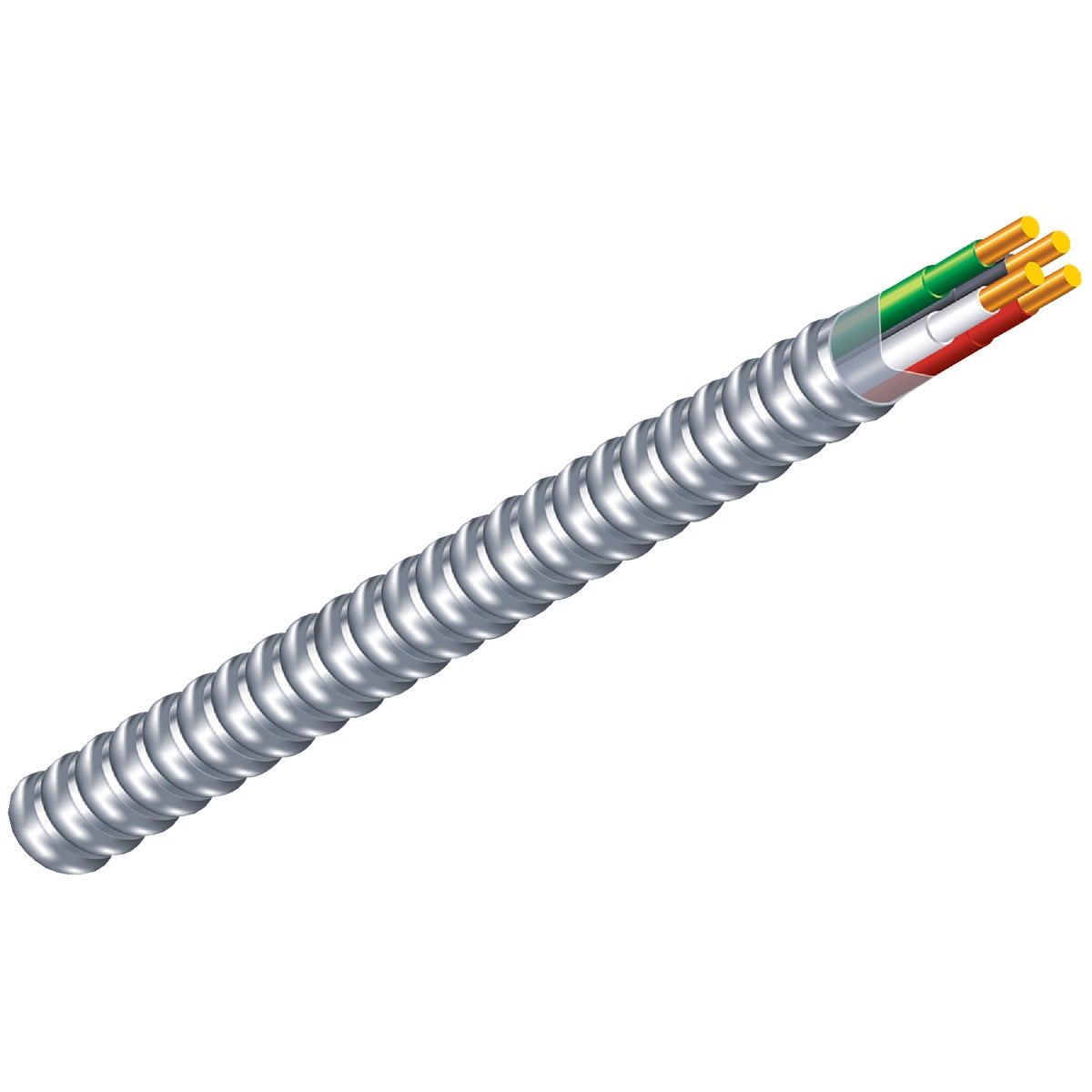 Southwire 100 Ft. 12/2 MC Armored Cable Electrical Wire Image 3