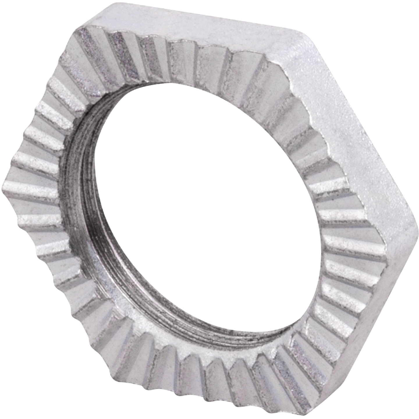 Steel City 3/8 In. Rigid & IMC Plated Steel Conduit Locknut (2-Pack) Image 1