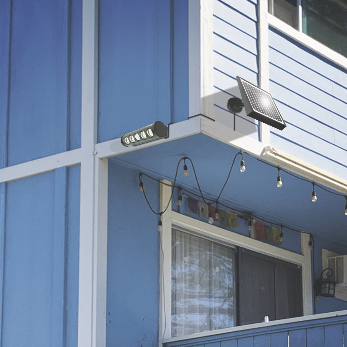 Wagan Tech Black Motion Activated Dusk To Dawn 1000 Lm. Solar Wall Shed Light Image 3