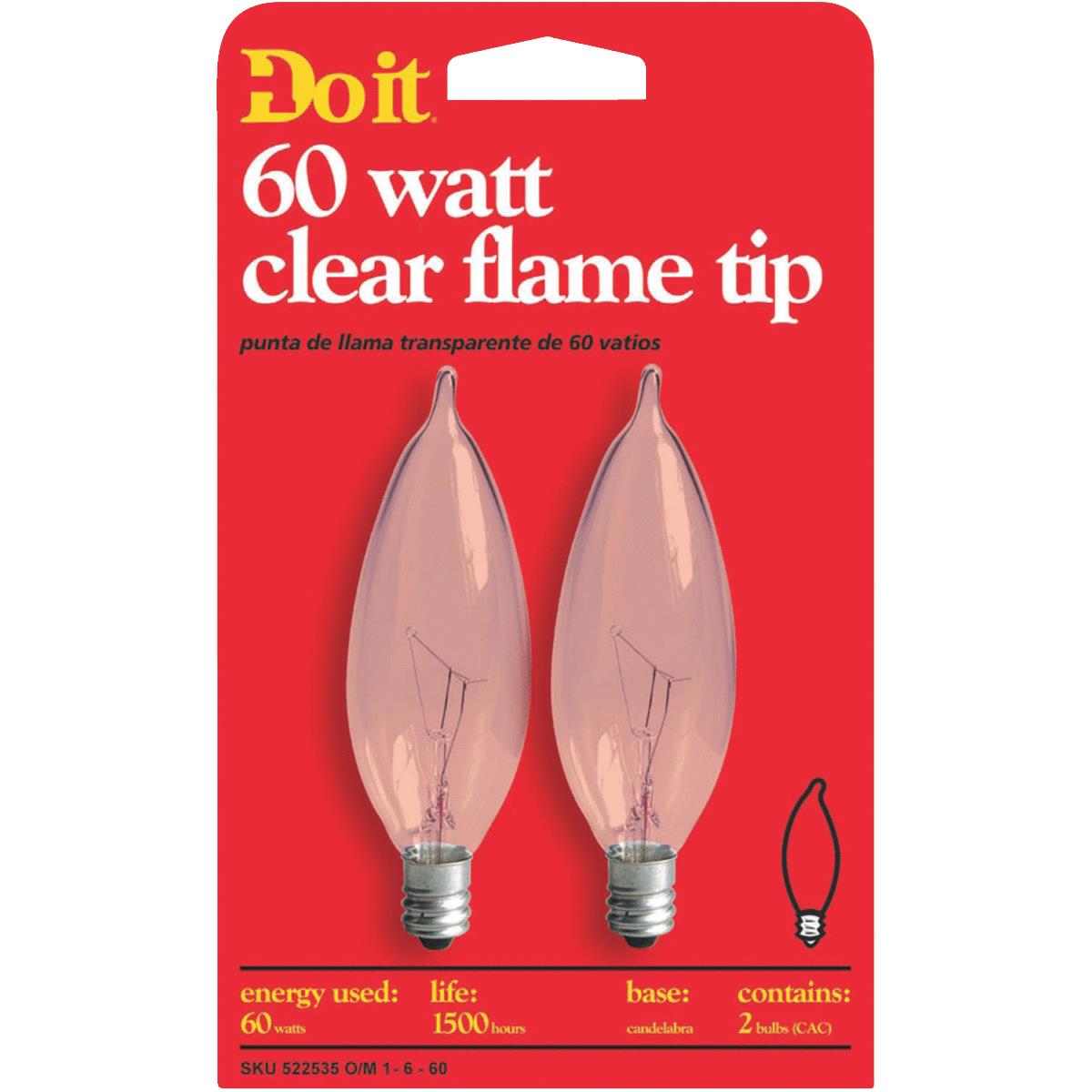 60W CLR BENT TIP BULB