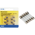Bussmann 1A/2A/3A AGC Glass Tube Electronic Fuse (5-Pack) Image 1