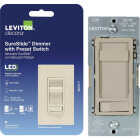 Leviton SureSlide LED/CFL Light Almond Slide Dimmer Image 4