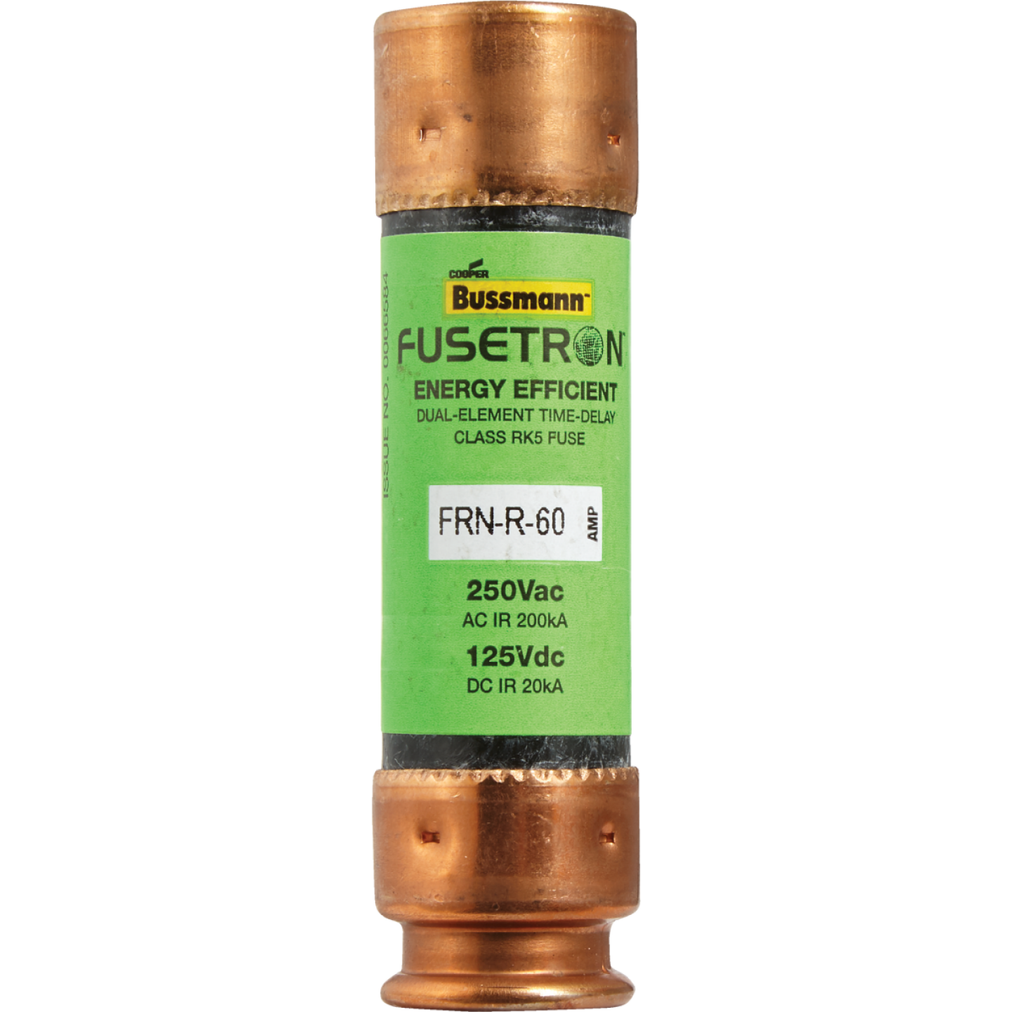 Bussmann 60A FRN-R Cartridge Heavy-Duty Time Delay Cartridge Fuse Image 1
