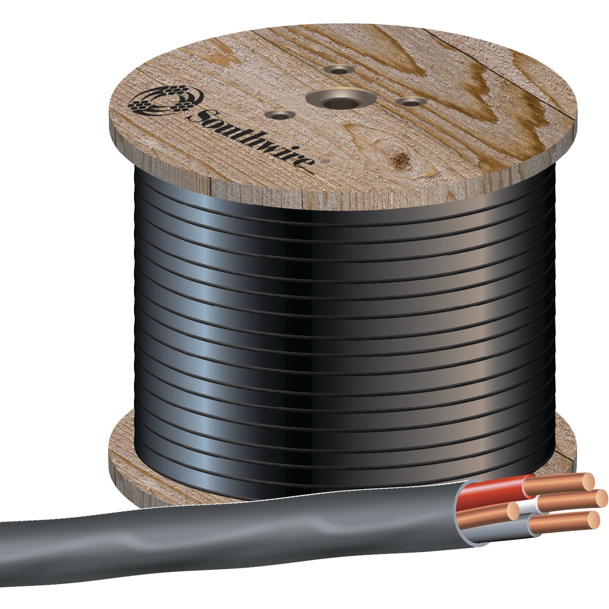 Romex 500 Ft. 8/3 Stranded Black NMW/G Electrical Wire Image 1