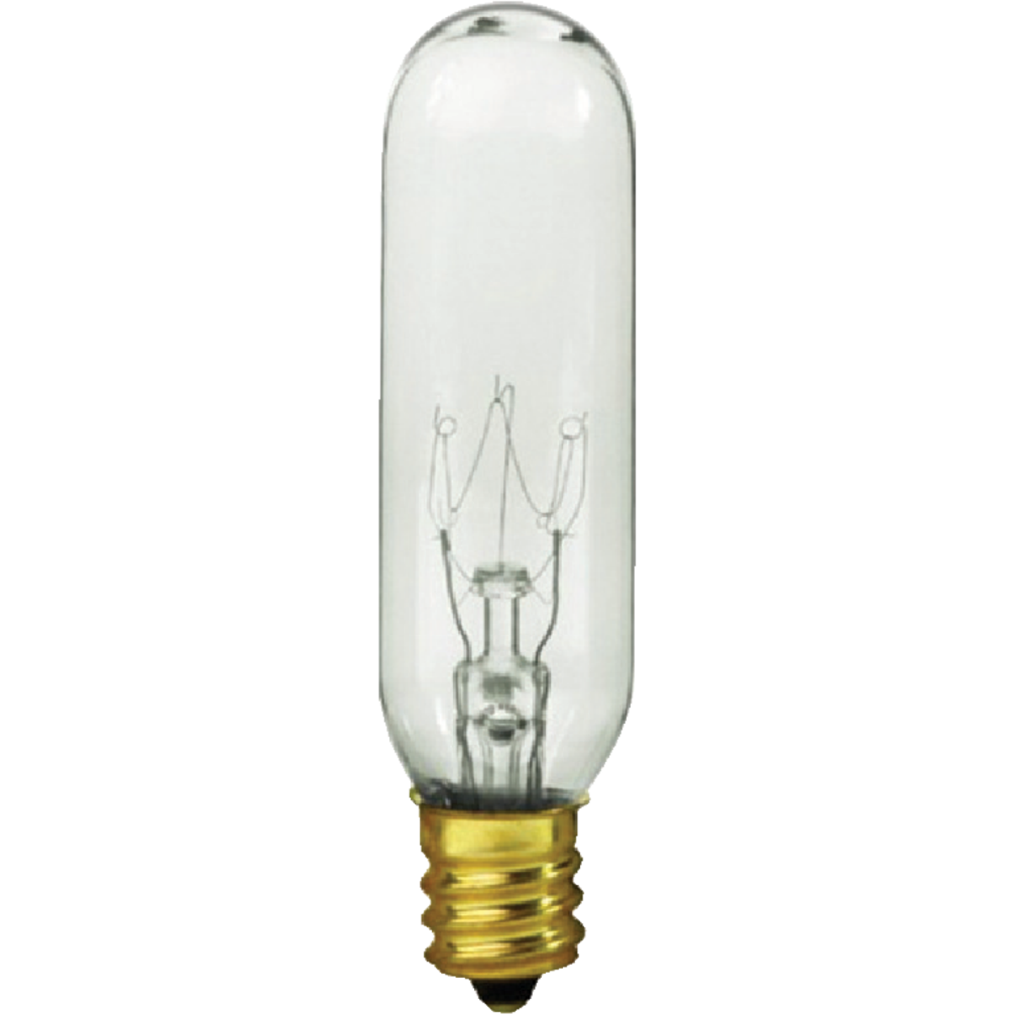 Satco 15W Clear Candelabra Base T6 Incandescent Exit Sign Light Bulb Image 1