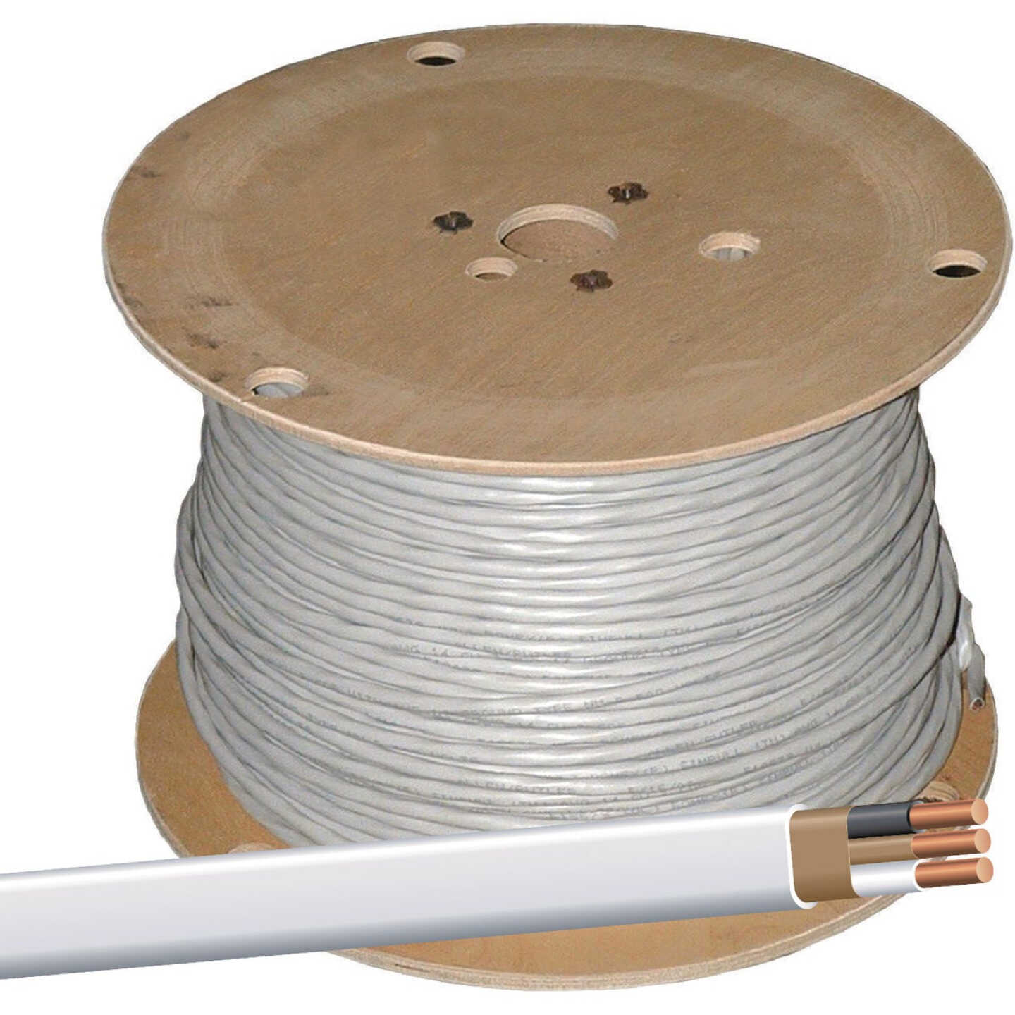 Romex 450 Ft. 14/2 Solid White NMW/G Electrical Wire Image 1