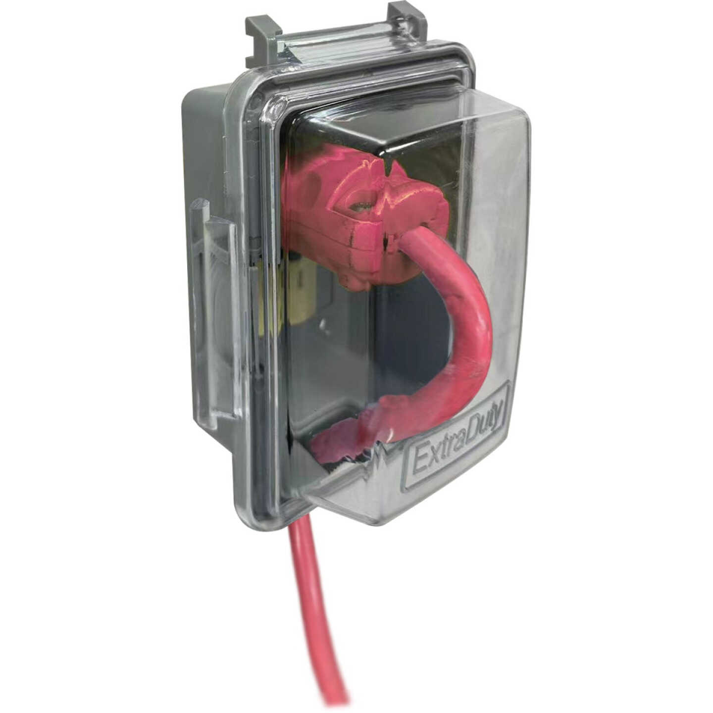 Southwire 14-In-1 Single Gang Clear Non-Metallic Vertical/Horizontal While In-Use Extra-Duty Rated Multi-Use Cover Image 1