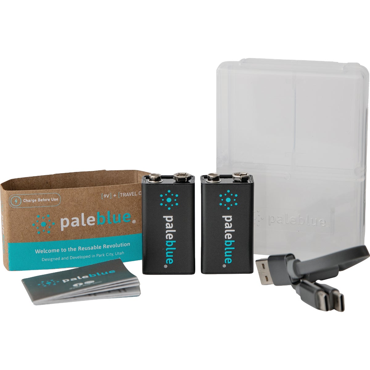 Paleblue 9V Lithium-Ion Rechargeable Battery (2-Pack)