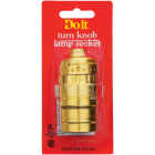 Do it Turn-Knob Medium Base Brass Lamp Socket Image 2