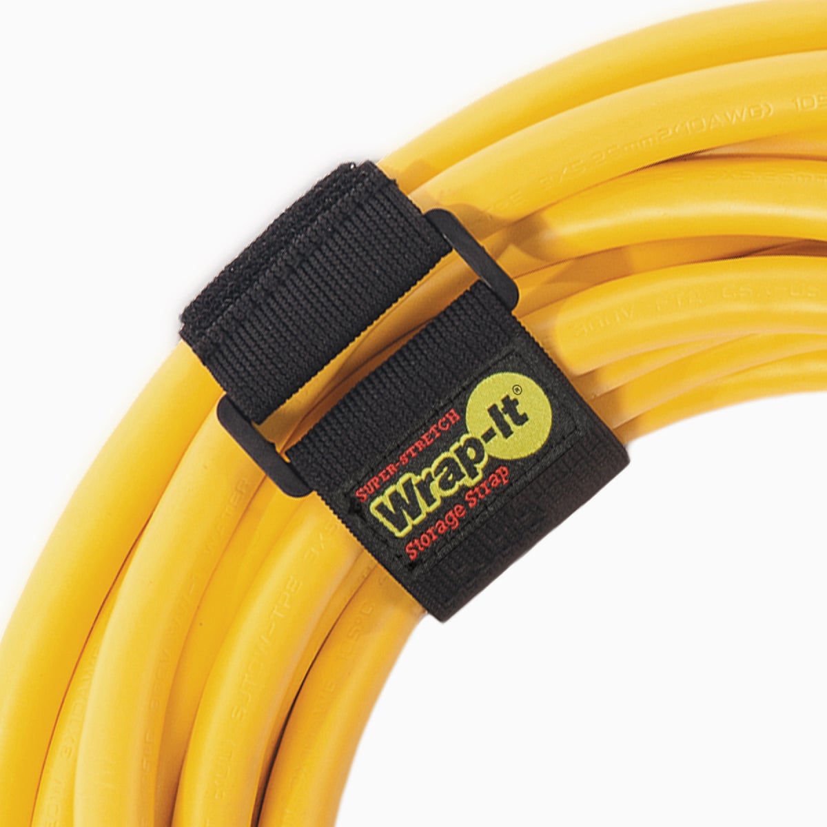 Wrap-It Storage Super-Stretch 12 In. x 2 In. Elastic Hook & Loop Cinch Straps (4-Pack) Image 2