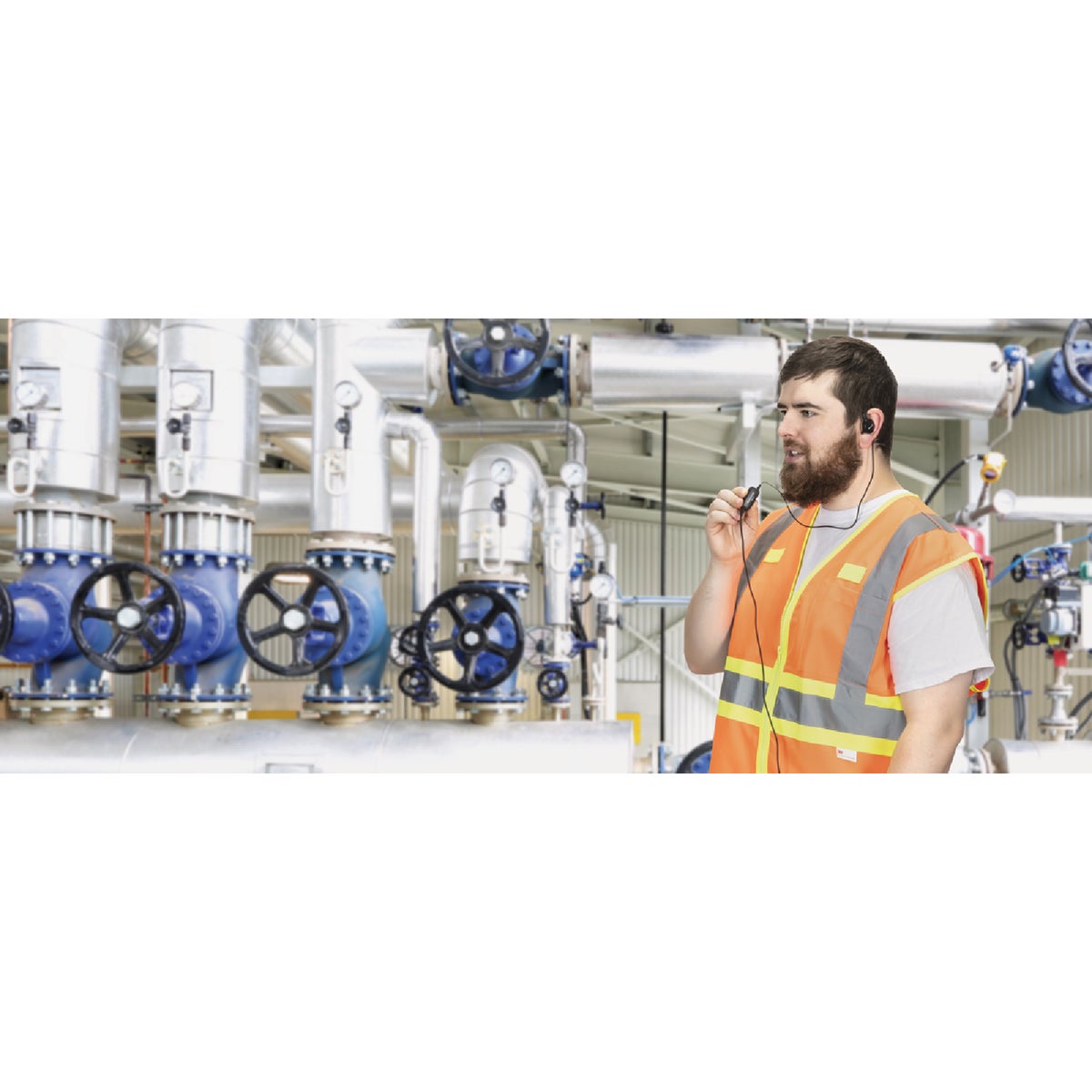 Kenwood C-Ring Headset with Clip-On Microphone for NX-P1000 Radio Image 2