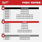 Milwaukee 1/8 In. x 50 Ft. Steel Fish Tape Image 3