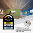 Metalux 4 Ft. LED CCT Lumen Selectable Strip Light Ceiling Fixture Image 2