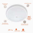Halo 9 In. 5CCT Low Profile LED Disc Light with Motion Sensor Image 2