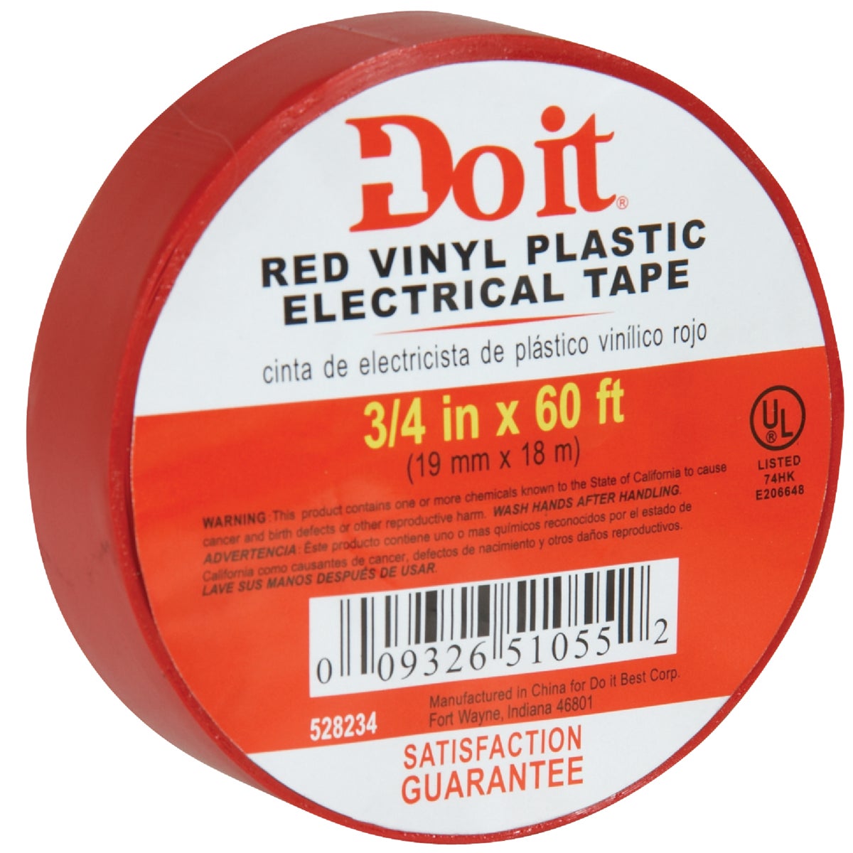 Do it General Purpose 3/4 In. x 60 Ft. Red Electrical Tape Image 2
