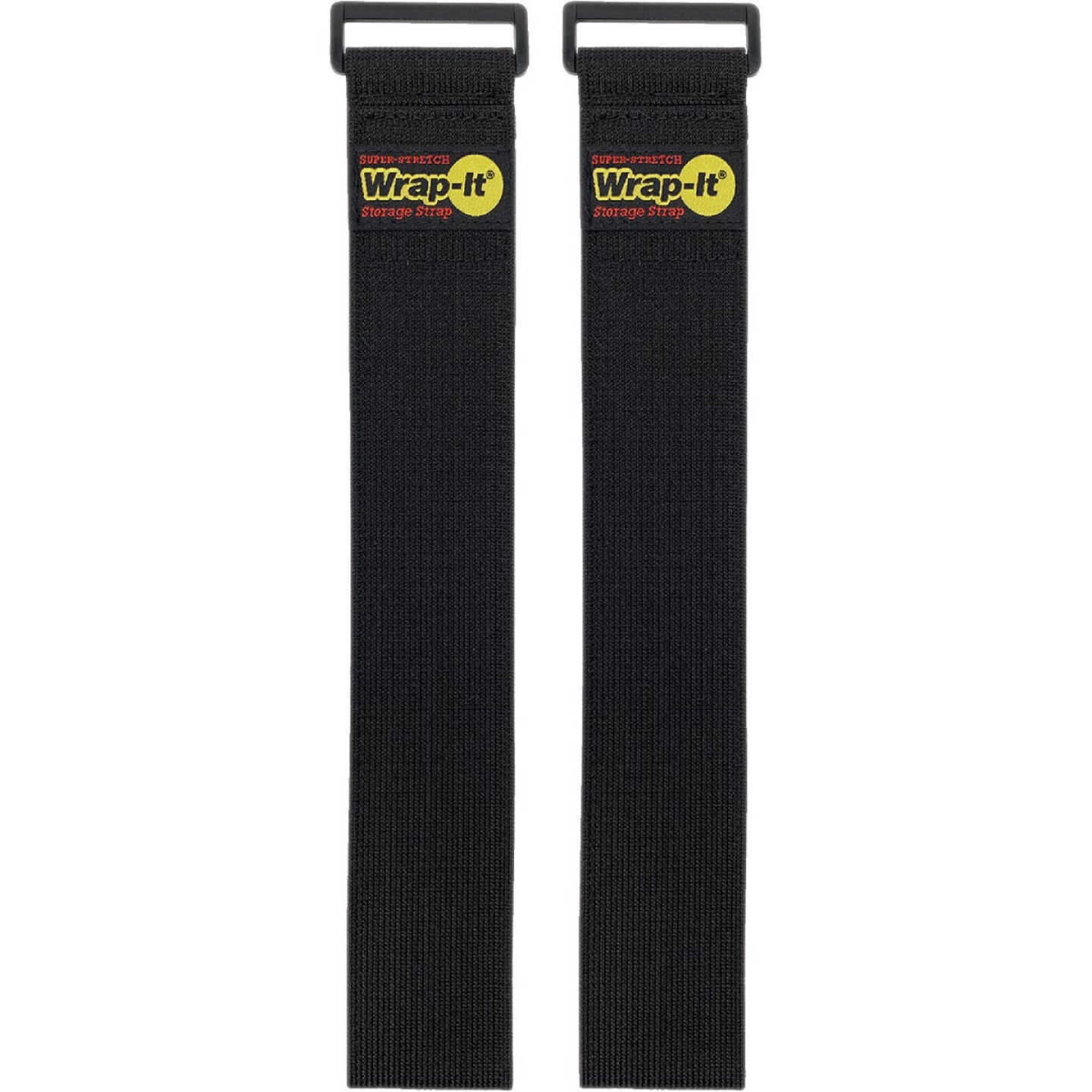 Wrap-It Storage Super-Stretch 24 In. x 2 In. Elastic Hook & Loop Cinch Straps (2-Pack) Image 1