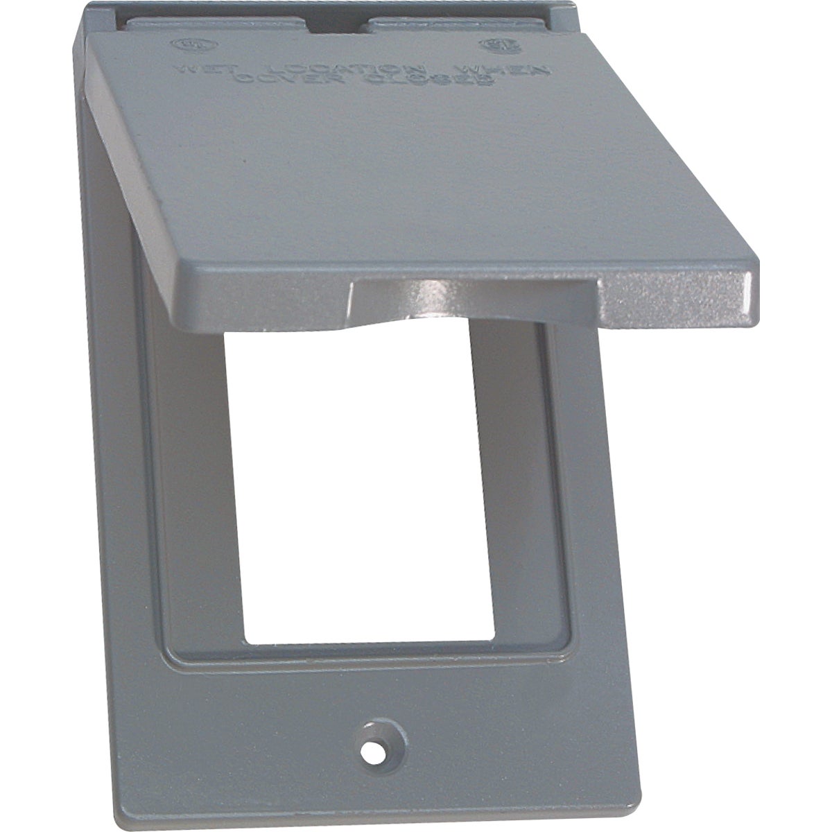 Southwire Single Gang Vertical Gray Weatherproof GFCI Cover