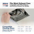 Broan-NuTone CleanCover 12 In. x 12 In. Magnetic LED Bath Exhaust Fan Grille Image 5