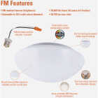 Halo 8 In. CCT LED Low Profile Round Flush Mount Ceiling Light Fixture Image 5