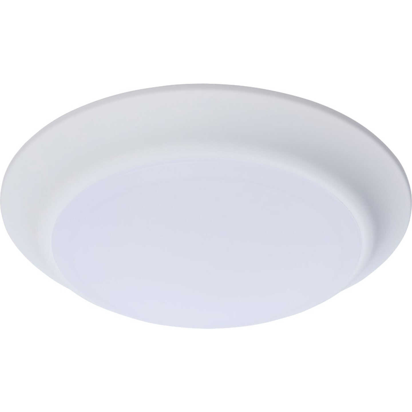 Satco Nuvo 7 In. White 60W Equivalent LED CCT-Selectable Disk Flush Mount Ceiling Light Fixture Image 1