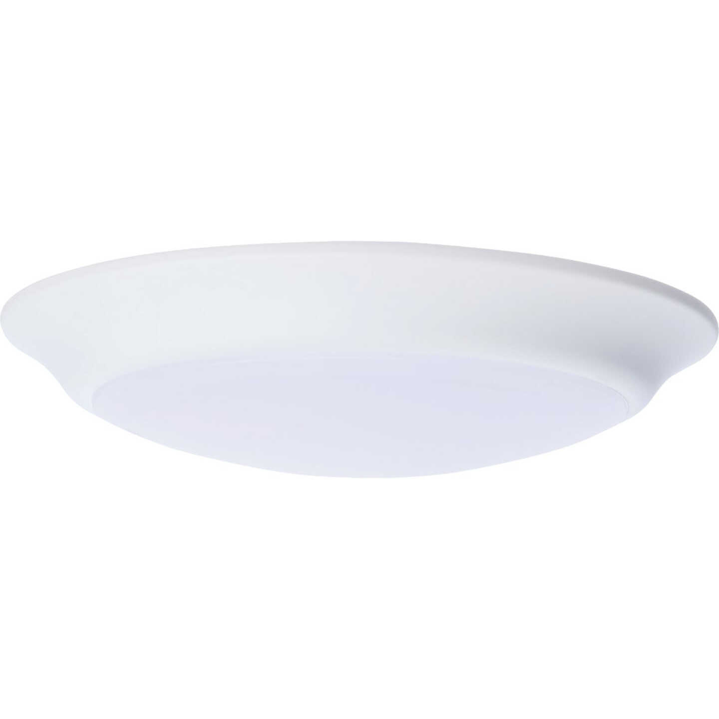 Satco Nuvo 7 In. White 60W Equivalent LED CCT-Selectable Disk Flush Mount Ceiling Light Fixture Image 6