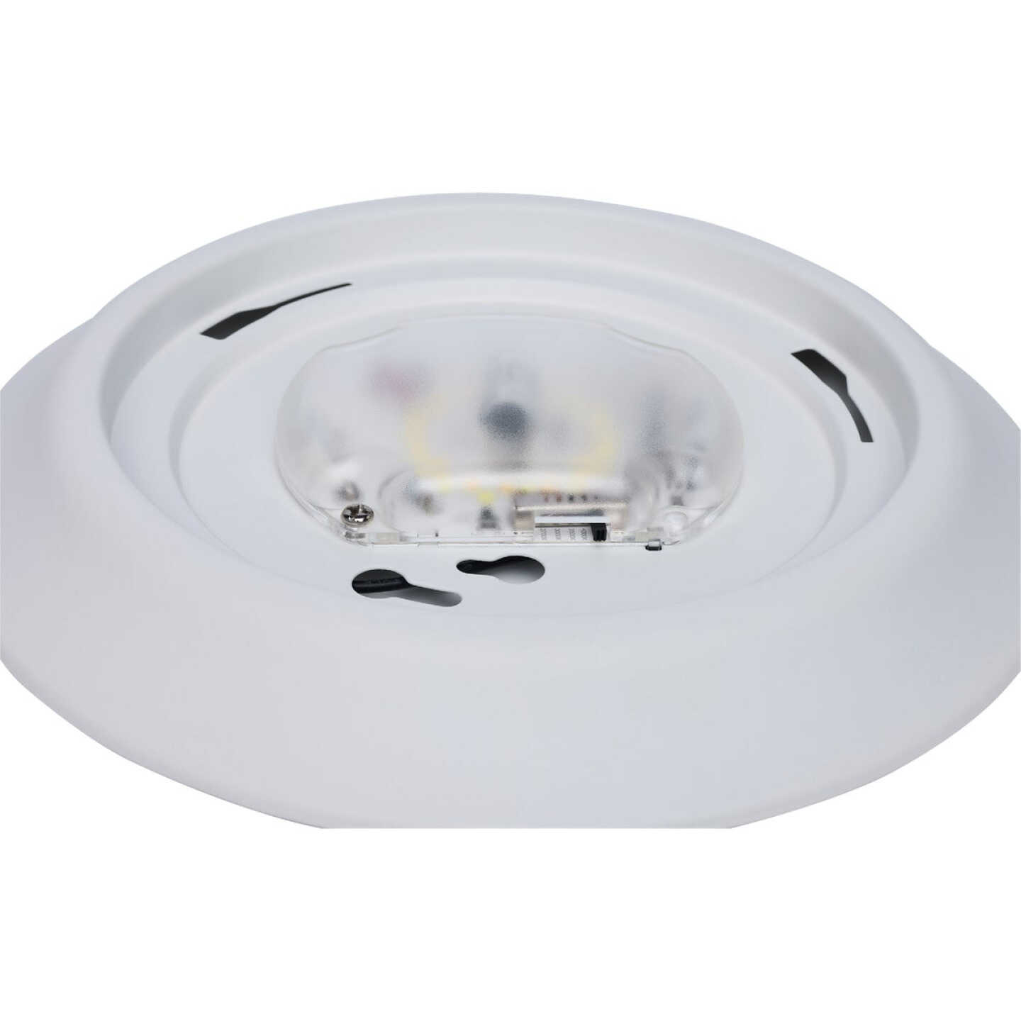 Satco Nuvo 7 In. White 60W Equivalent LED CCT-Selectable Disk Flush Mount Ceiling Light Fixture Image 5