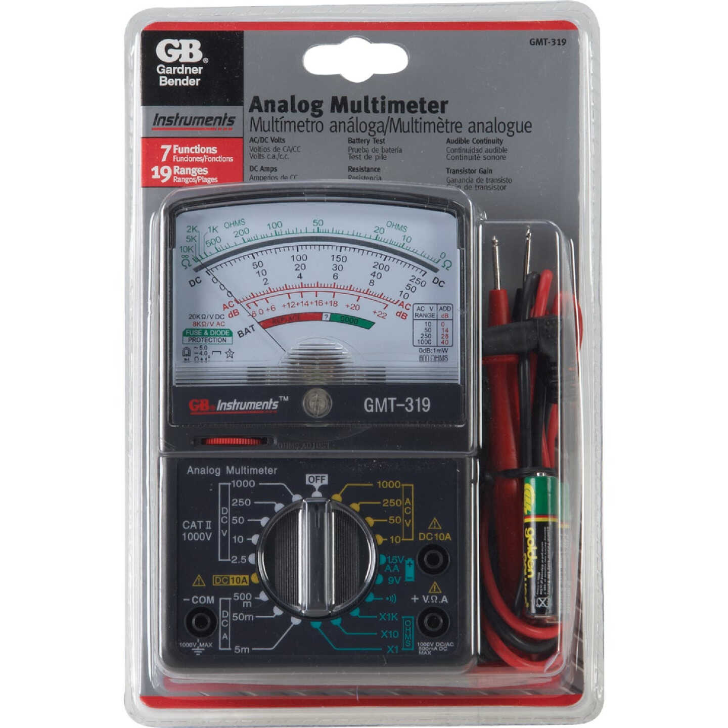 Gardner Bender 7-Function Analog Multimeter Image 3