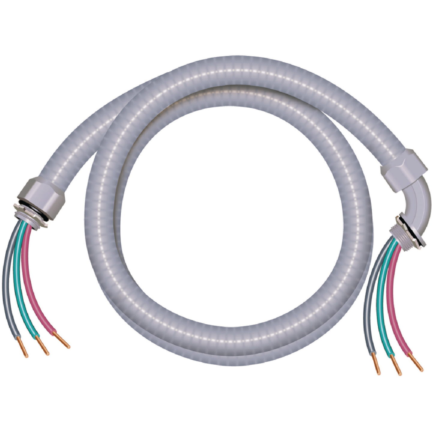 Southwire 6 Ft. x 3/4 In. Flexible Non-Metallic Pre-Wired Whip Image 1