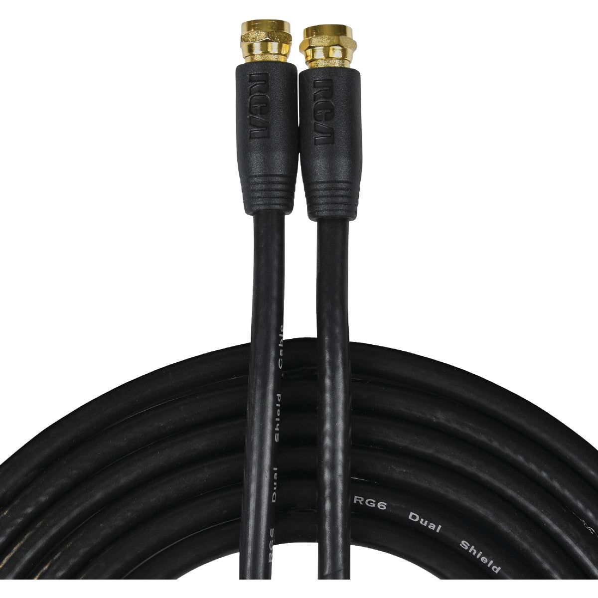 RCA 12 Ft. Black Digital RG6 Coaxial Cable Image 3