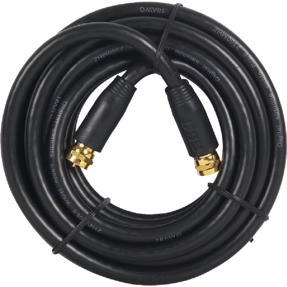 RCA 12 Ft. Black Digital RG6 Coaxial Cable Image 4