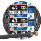 Romex 125 Ft. 6/2 Stranded Black NMW/G Electrical Wire Image 1