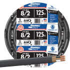 Romex 125 Ft. 8/2 Stranded Black NMW/G Electrical Wire Image 1