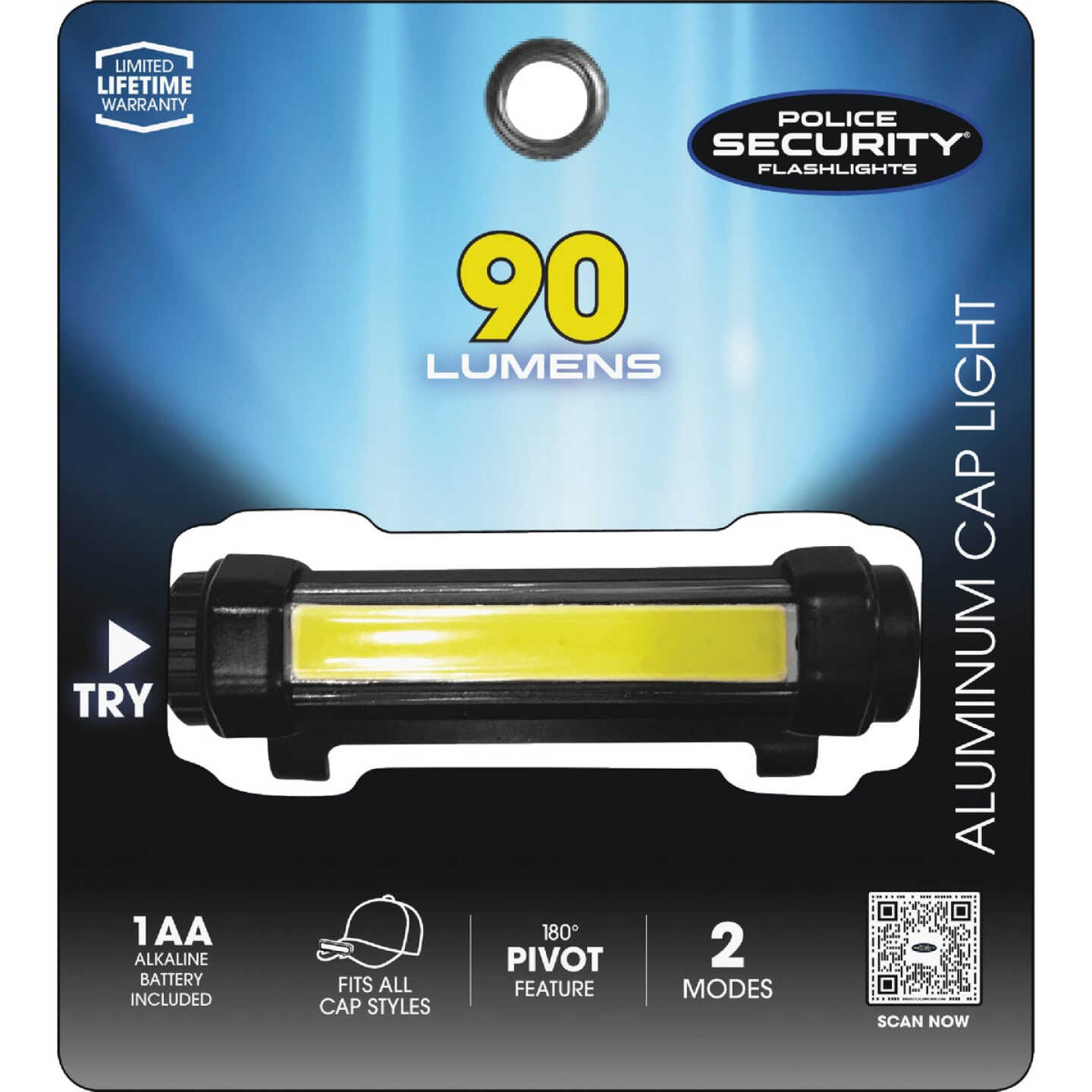 Police Security 90 Lm. LED Cap Light Image 1
