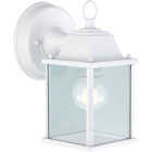 Canarm 100W Incandescent White Lantern Outdoor Wall Light Fixture Image 1