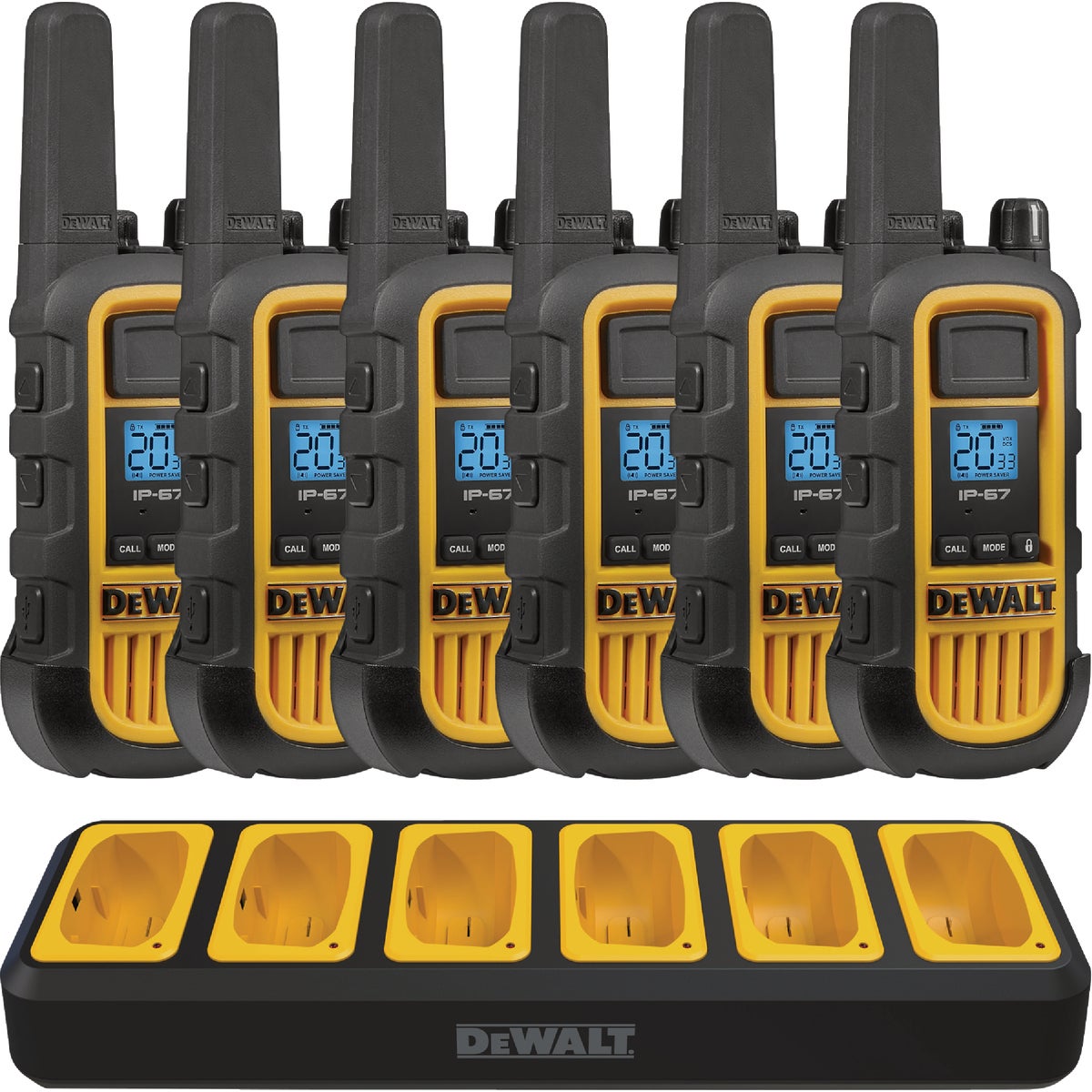 DEWALT 2W Heavy-Duty Jobsite FRS Walkie Talkie Business Bundle