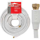 RCA 100 Ft. White Digital RG6 Coaxial Cable Image 1