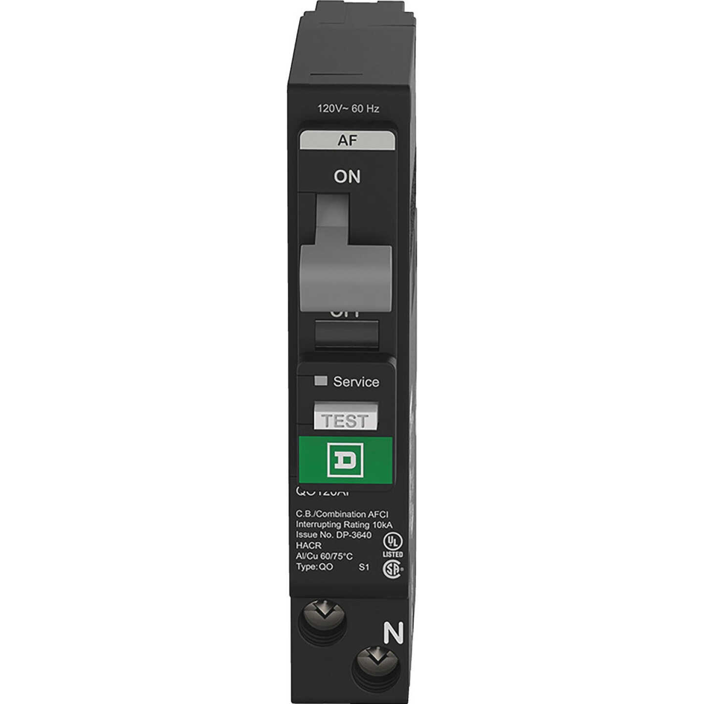 Square D QO 15A Single-Pole CAFCI Mini Dual Function Circuit Breaker Image 4