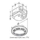 Broan-NuTone 100 CFM 5.0 Sones 120V Bath Exhaust Fan with Light Image 4