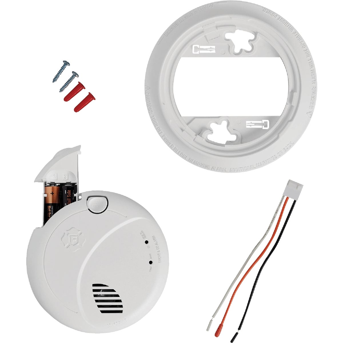 BRK SMCO100V-AC 2-In-1 Interconnect Hardwire Photoelectric Smoke & Carbon Monoxide Alarm with Battery Backup Voice Image 5