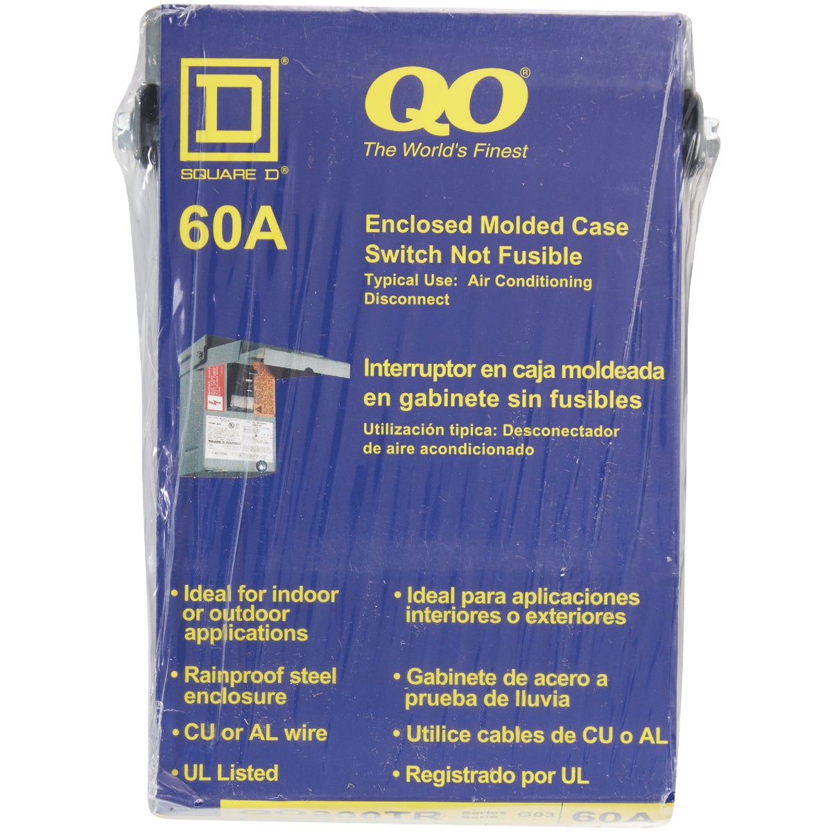 Square D QO 60A 240V Non-Fused Air Conditioner Disconnect Image 3