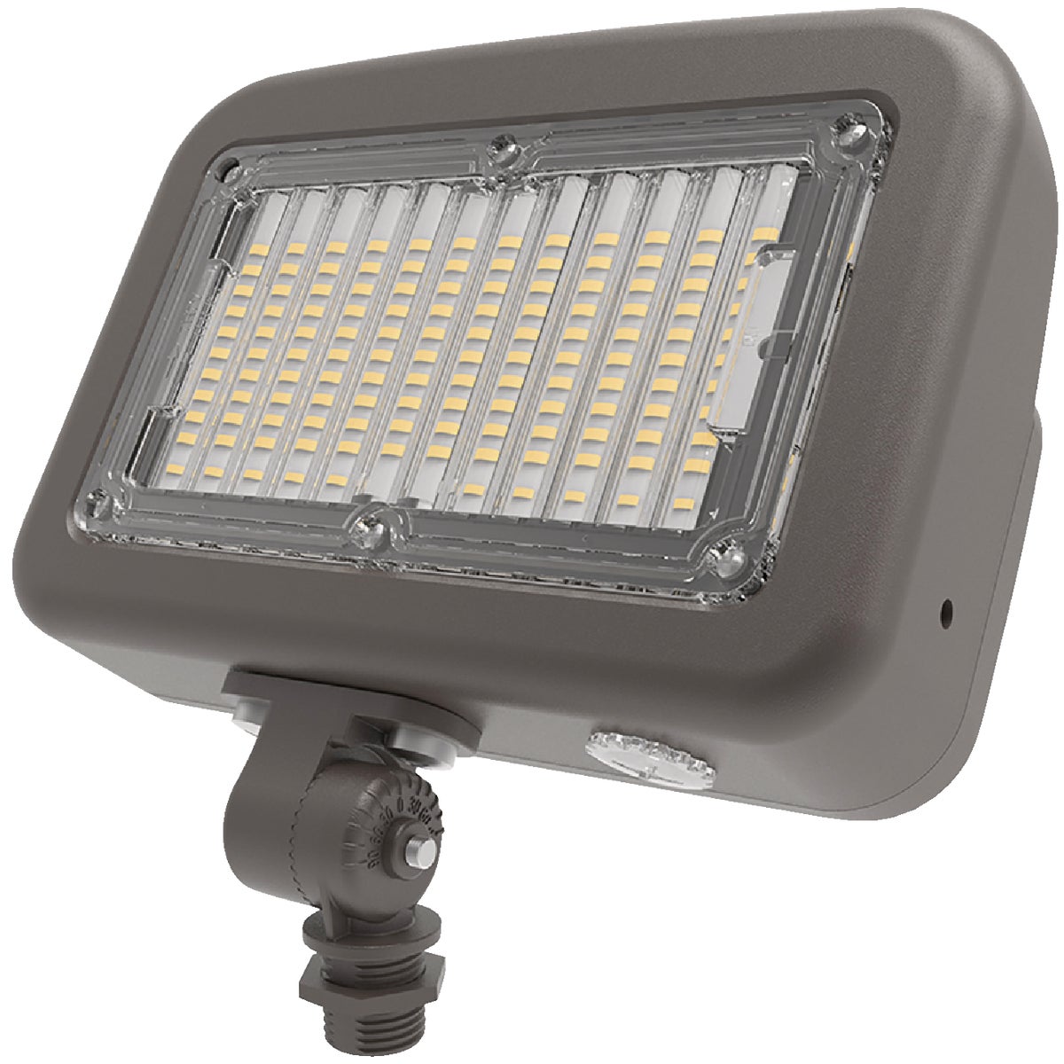 Halo Bronze Dusk To Dawn LED Commercial Outdoor Area Light Fixture, 8000 Lm.