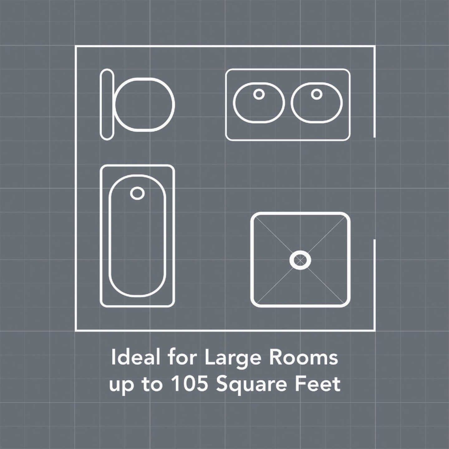 Broan Flex Series 110 CFM 1.0 Sone Ventilation Fan Image 4