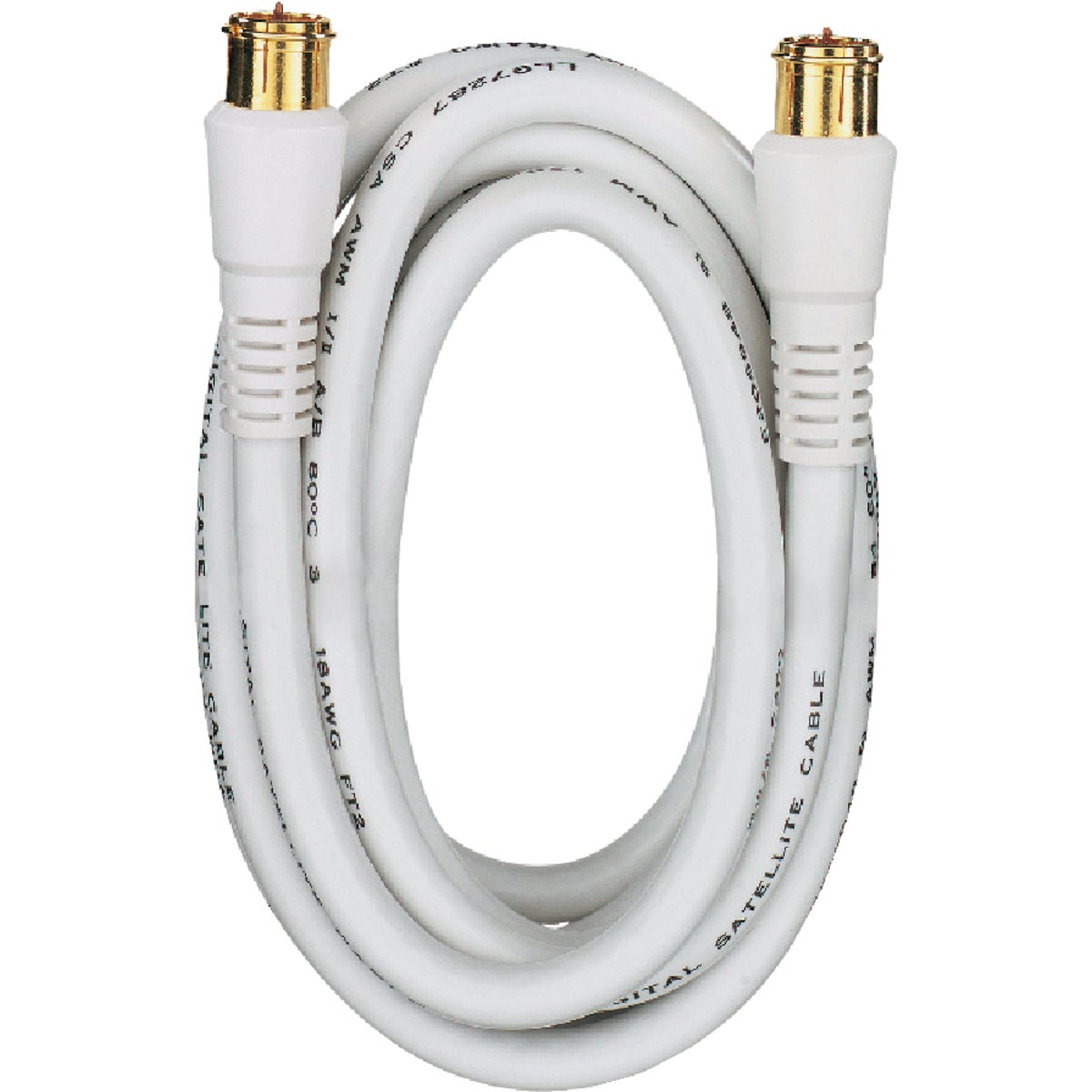 RCA 6 Ft. White Digital RG6 Coaxial Cable Image 4
