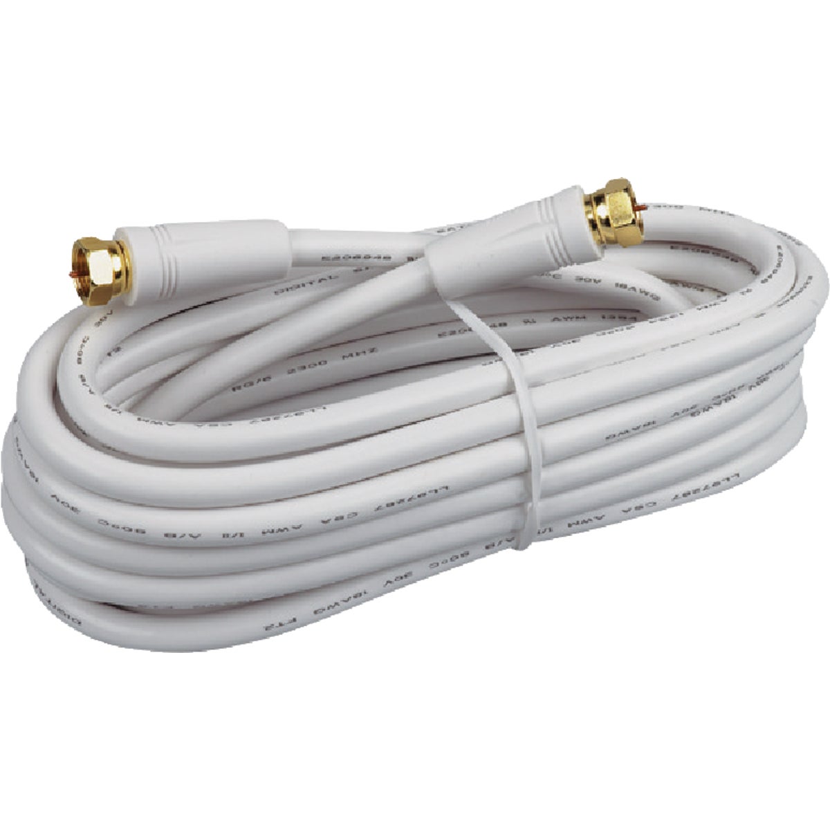 RCA 12 Ft. White Digital RG6 Coaxial Cable Image 2