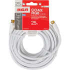 RCA 25 Ft. White RG6 Coaxial Cable Image 2