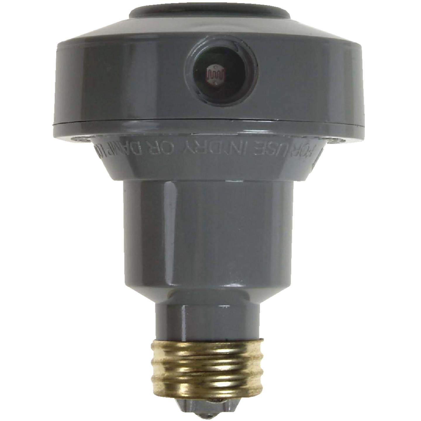 Amerelle Screw-In Gray Floodlight Photocell Lamp Control Image 1