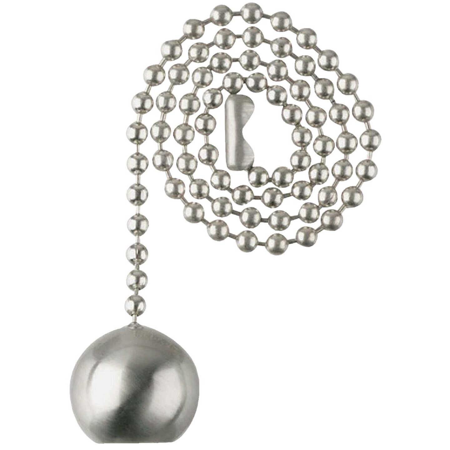 Westinghouse 12 In. Brushed Nickel Ball Pull Chain Image 1