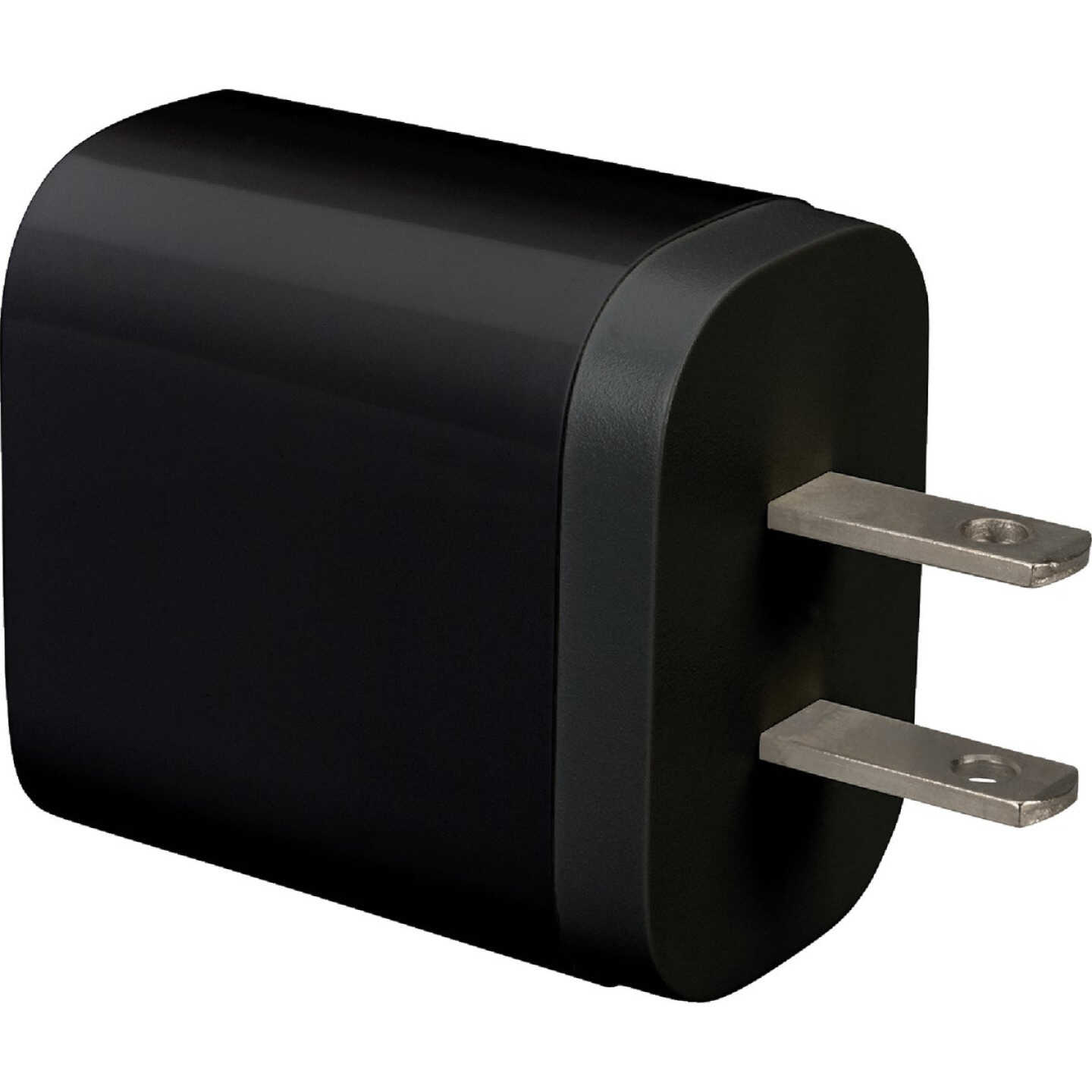 Blue Jet AC Outlet Black Fast Charge 18W Wall USB-C Charger with Power Delivery (PD) & QC Image 3