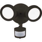 Halo Lumen Selectable Bronze Motion Activated LED Floodlight Fixture Image 1
